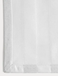 DIYTI Bordstabletter & Glasunderlägg-Wide Stripe Glasunderlägg 10x10 cm 4-pack, Marinblå