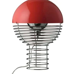 Verpan Bordslampor-Wire Bordslampa 30 cm, Krom / Orange