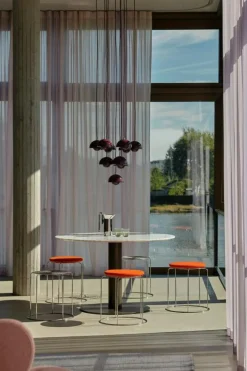 Wire Stool Sittdyna Ø36 cm, Grå