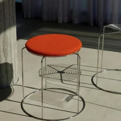 Wire Stool Sittdyna Ø36 cm, Grå