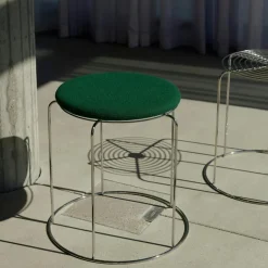Wire Stool Sittdyna Ø36 cm, Grå