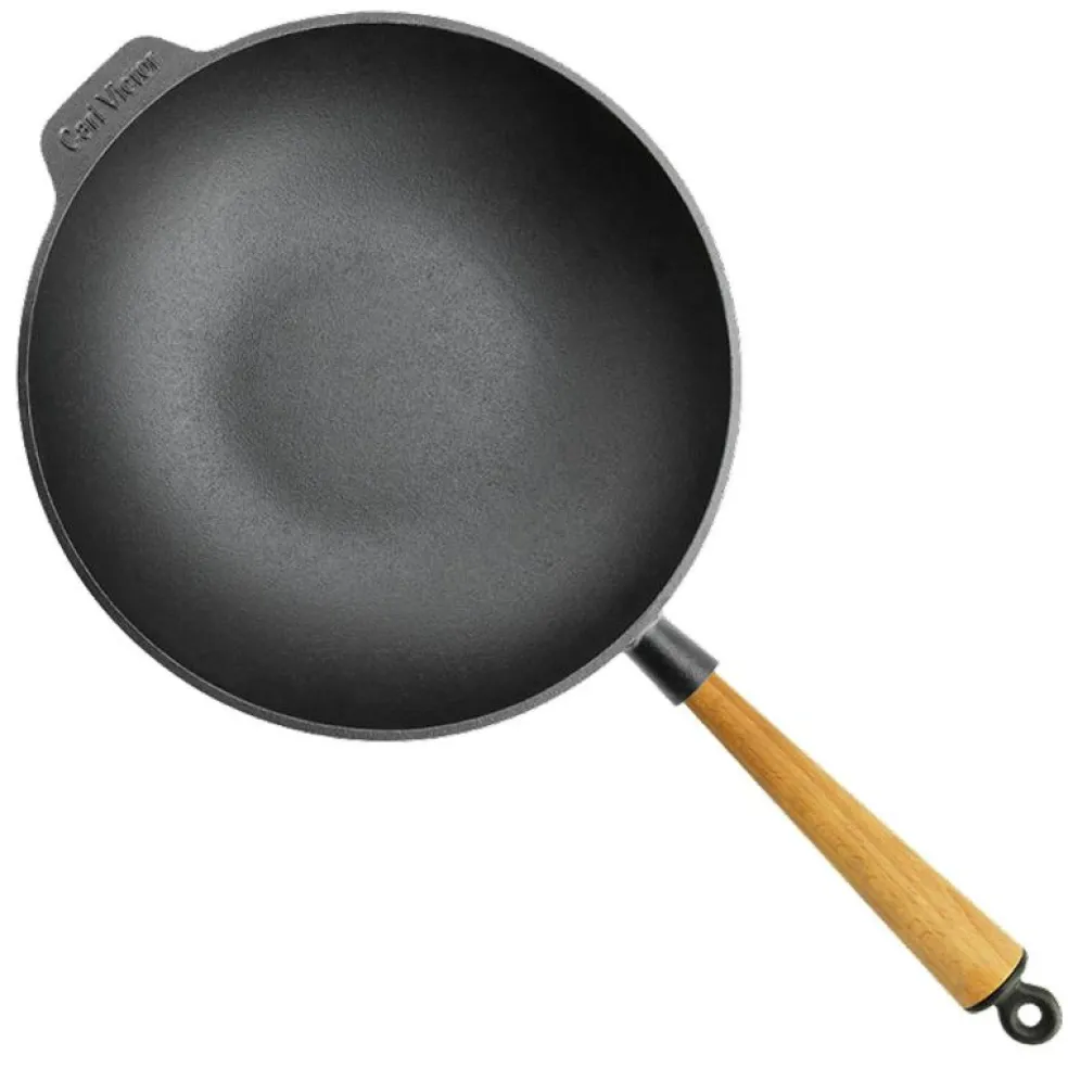 Wokpanna 30 cm Med Trähandtag