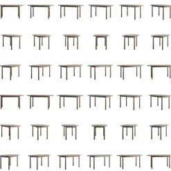 Wood Bord 90x160 cm, Mörk Ek