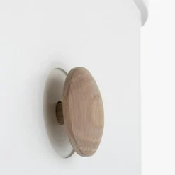 Wood Byrå 6 Lådor, Vit/Ek