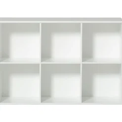 Barn Oliver Furniture Bokställ & Boklådor|Klädförvaring Barn-Wood Hyllenhet 3x2 Horisontal med Stöd,