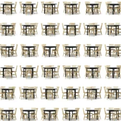 Wood Matgrupp, Svart / Svart