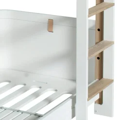 Wood Mini+ Låg Våningssäng, 68x162cm, Vit