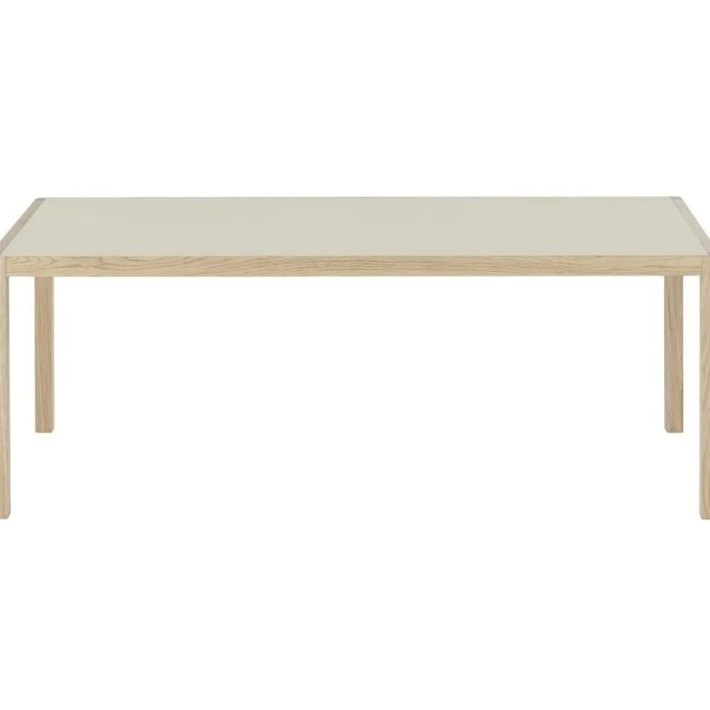 Muuto Matbord Och Barbord-Workshop Bord 92x200 cm, Svart Linoleum