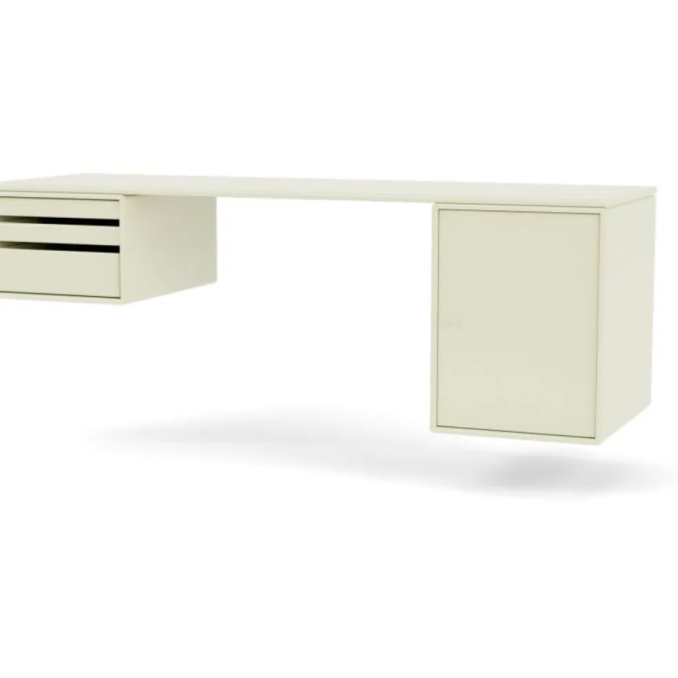 Workshop Vägghängt Skrivbord, Vanilj