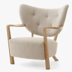 Wulff ATD2 Loungefåtölj, Oak/sheepskin Moonlight