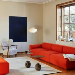 &Tradition Fåtöljer-Wulff ATD2 Loungefåtölj, Valnöt / Sheepskin Moonlight