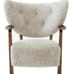 &Tradition Fåtöljer-Wulff ATD2 Loungefåtölj, Valnöt / Sheepskin Moonlight
