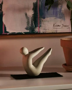 Design House Stockholm Porslinsfigurer|Skulpturer-Yoga Skulptur no 4, Ljusgrå