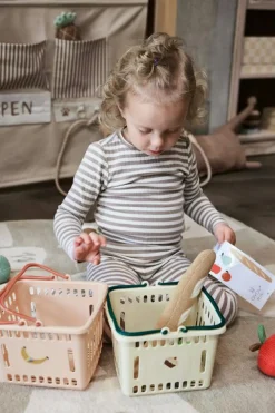 Yummy Mini Varukorg, Beige/Korall